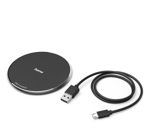 HAMA Ładowarka indukcyjna 10W Czarna 201683 - 1318745 - zdjęcie